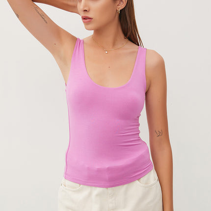 Be Cool Scoop Neck Wide Strap Tank