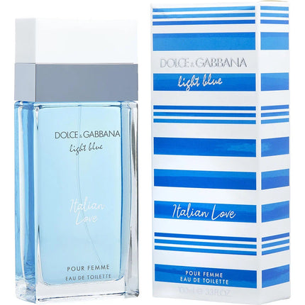 D&G Light Blue Italian Love Eau De Toilette 0.27 oz Travel Spray