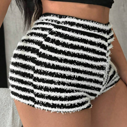 Striped High Waist Shorts