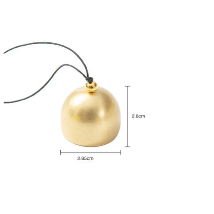 DIY Brass Mini Bell for Wind Chime Door Bell Christmas Decorations Accessories Brass Bell With Bell Hammer Will Ring Metal