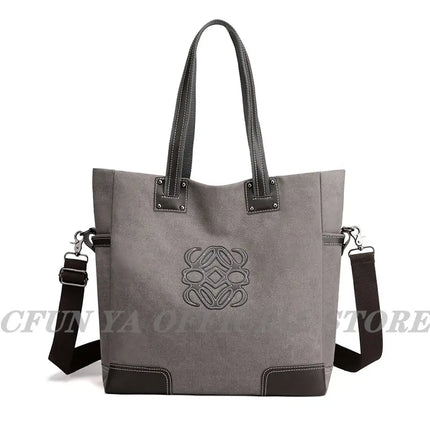 CFUN YA Trend Canvas Tote Bags For Women Female Shoulder Bag Messenger Pack Large Top Handle Bag Handbags Mummy Bolsa Feminina - Vickie Lynn's