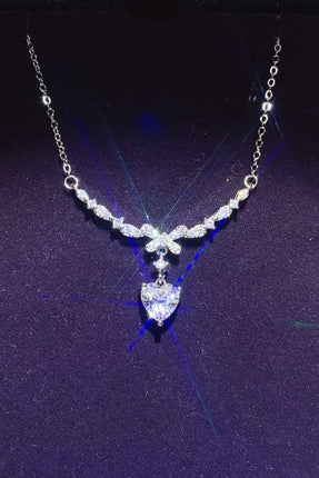 1 Carat 925 Sterling Silver Moissanite Necklace