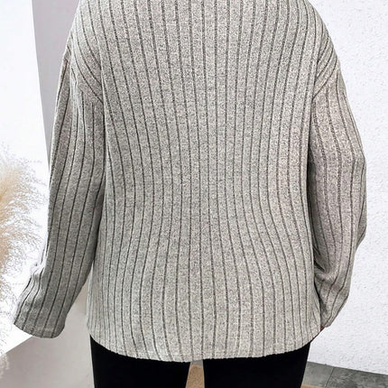 Plus Size Lace Detail Long Sleeve T-Shirt