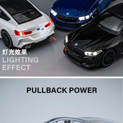 1:32 BMW M8 IM Supercar Alloy Diecasts & Toy Vehicles Metal Toy Car Model Sound and light Collection Kids Toy - Vickie Lynn's