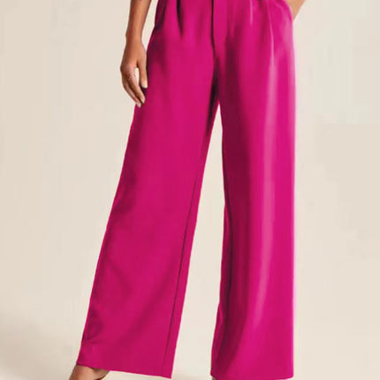 High Waist Wide Leg Pants