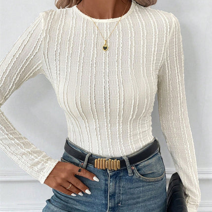 Round Neck Long Sleeve Top