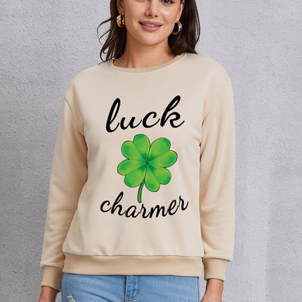 LUCK CHARMER Round Neck Sweatshirt
