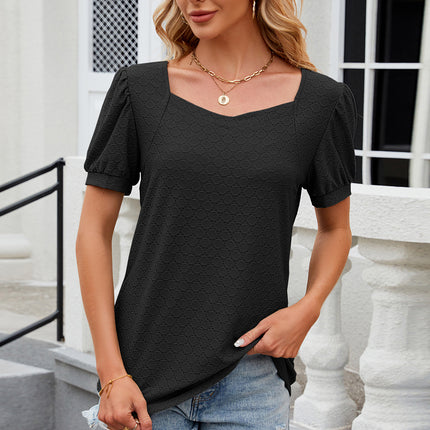 Eyelet Short Sleeve T-Shirt