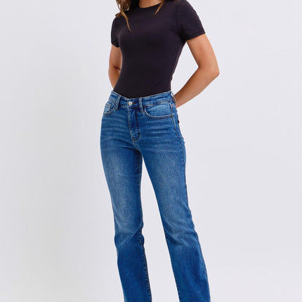 Judy Blue Full Size Mid-Rise Bootcut Jeans with Pockets