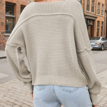 V-Neck Long Sleeve Sweater