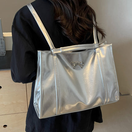 PU Leather Bow Shoulder Bag