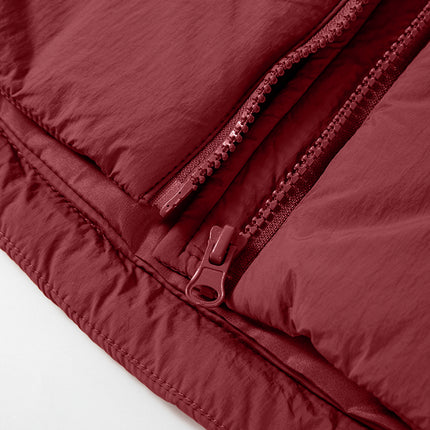 Drawstring Zip Up Hooded Vest Coat
