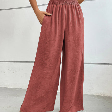 Perfee Wide Leg Pants with Pockets