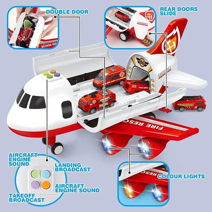 Large Early Education Aircraft Toys Passenger Plane Aircraft Toy DIY Car Toy Aircraft Kids Airplane Toy for Children's Day Gift
