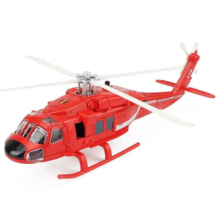 NEW America Black UH-60 Hawk Utility Helicopter Alloy Airplane Model Simulation Metal Flying Model Toy Sound and Light Kids Gift