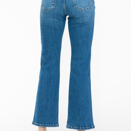 bytos Full Size Cat's Whiskers Mid Rise Ankle Jeans