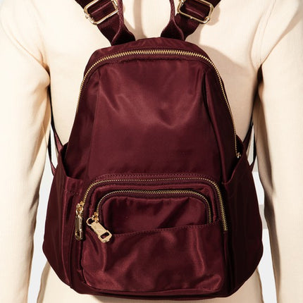 Fame Multi Pocket Nylon Backpack Bag