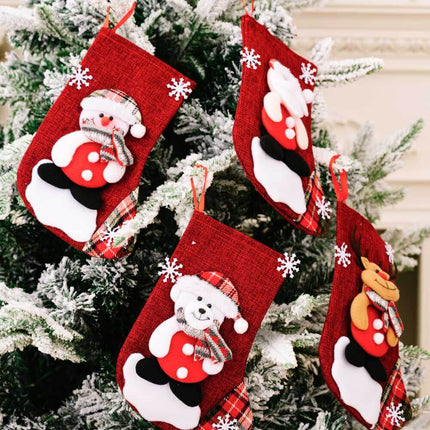 4-Pack Snowflake Christmas Stocking Hanging Widgets