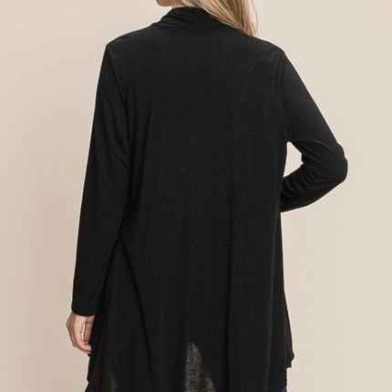 BOMBOM Open Front Long Sleeve Cardigan