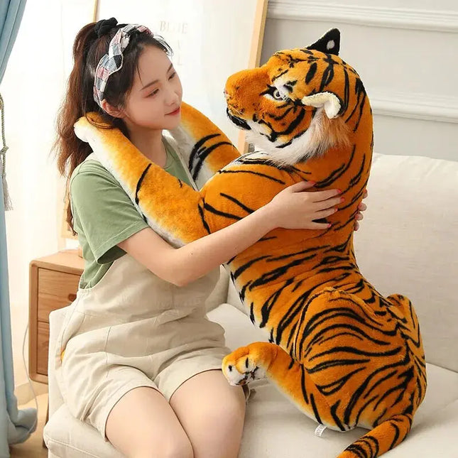 Kawaii Big Tiger Plush Toy Doll Pillow Hug &Cushion Stuffed Animal Gift for Kids Adults Home Decor