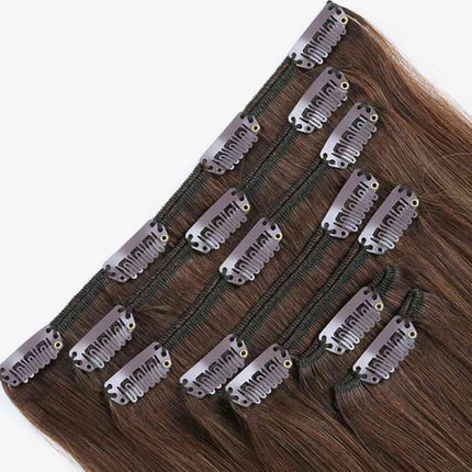 20" 120g Clip-in Hair Extensions Indian Human Hair