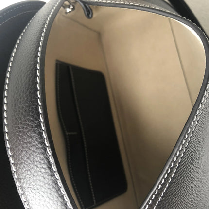 Swedish niche Toteme ladies lychee grain cowhide T-lock buckle simple commuting large-capacity shoulder Messenger bag clutch