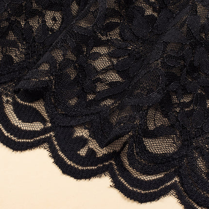 Lace Ruffled Wide Strap Midi Dress