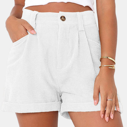 Full Size High Waist Shorts with Pockets