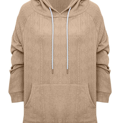 Full Size Drawstring Long Sleeve Hoodie