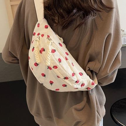 Printed Adjustable Strap Sling Bag