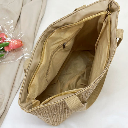 Straw Woven Tote Bag