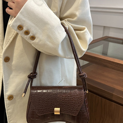 PU Leather Texture Crossbody Bag
