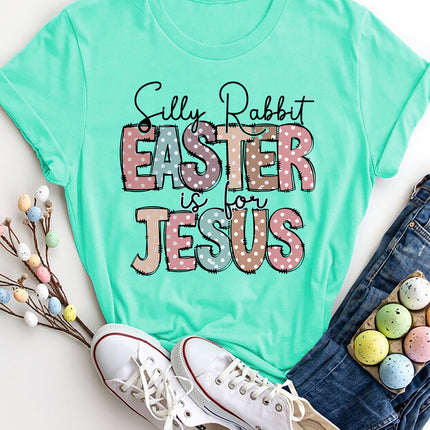 Letter Graphic Round Neck Short Sleeve T-Shirt