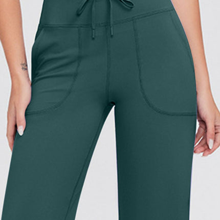 Basic Bae Full Size Drawstring High Waist Pants with Pockets