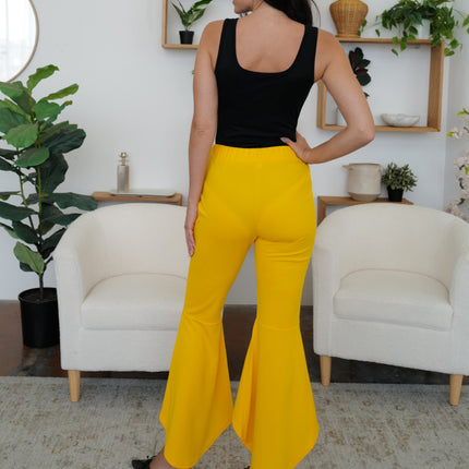 High-Low Bootcut Pants