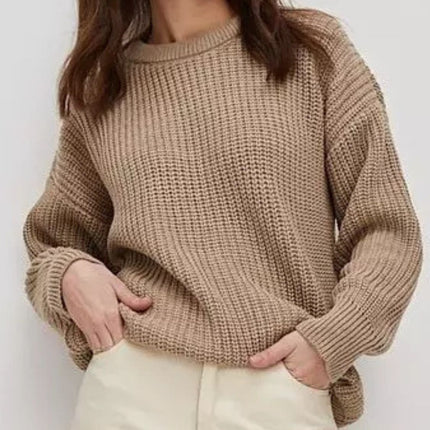 Round Neck Long Sleeve Sweater