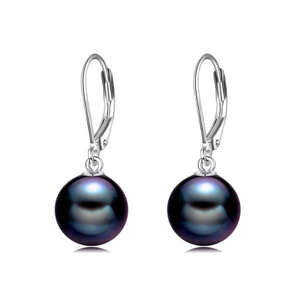 925 Sterling Silver Pink Opal Round Drop Earrings for Women Girls