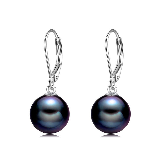 925 Sterling Silver Pink Opal Round Drop Earrings for Women Girls