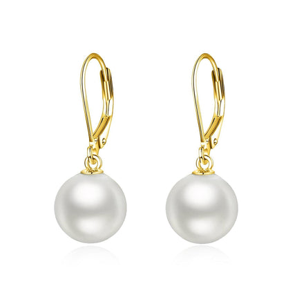 925 Sterling Silver Pink Opal Round Drop Earrings for Women Girls