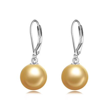 925 Sterling Silver Pink Opal Round Drop Earrings for Women Girls
