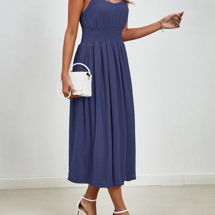 Scoop Neck Midi Cami Dress