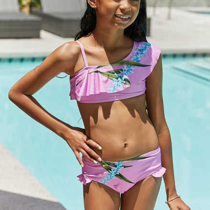 Marina West Swim Vacay Mode Two-Piece Swim Set in Carnation Pink