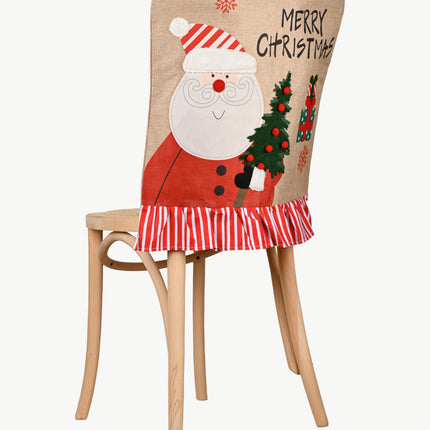 2-Pack Christmas Snowman Chair Covers