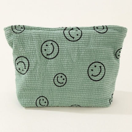 Zenana Corduroy Smile Clutch Bag