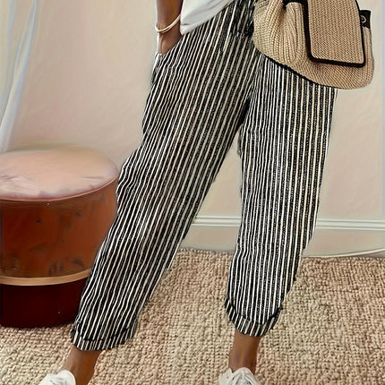 Striped Pants with Pockets