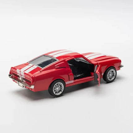 1:32 Alloy Diecast Mustang GT Classic Vintage Car Model Pull Back Car Miniature Vehicle Replica For Collection Gift for Kid