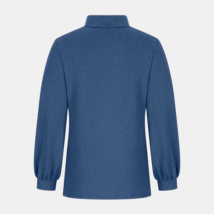Full Size Mock Neck Long Sleeve T-Shirt