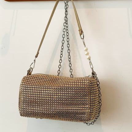 Openwork Crossbody Bag with Removable Strap