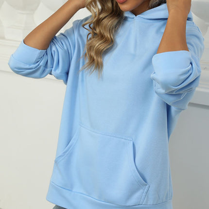 Pocketed Long Sleeve Hoodie