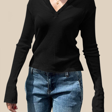 Devine Quarter Button Long Sleeve T-Shirt